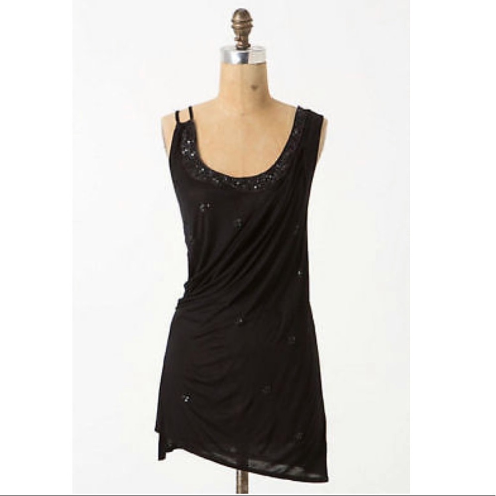 Anthropologie Onyx Noise Tank by Leifnotes